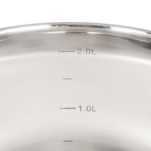 Laden Sie das Bild in den Galerie-Viewer, Daniks Classic Kochtopf aus Edelstahl mit Glasdeckel (3 L, Ø 18 cm)