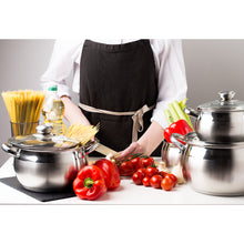 Laden Sie das Bild in den Galerie-Viewer, Daniks Classic Stielkasserolle aus Edelstahl mit Glasdeckel (2 L, Ø 16 cm)