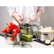 Laden Sie das Bild in den Galerie-Viewer, Daniks Standard Kochtopf aus Edelstahl mit Glasdeckel (2.9 L, Ø 18 cm)
