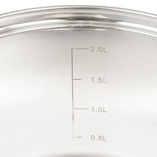 Laden Sie das Bild in den Galerie-Viewer, Daniks Standard Kochtopf aus Edelstahl mit Glasdeckel (2.9 L, Ø 18 cm)