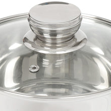 Laden Sie das Bild in den Galerie-Viewer, Daniks Standard Kochtopf aus Edelstahl mit Glasdeckel (6.5 L, Ø 24 cm)