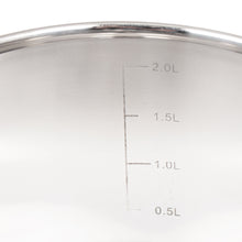 Laden Sie das Bild in den Galerie-Viewer, Daniks Tokio Kochtopf aus Edelstahl mit Glasdeckel (3L, Ø 18cm)