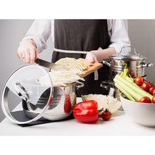 Laden Sie das Bild in den Galerie-Viewer, Daniks Tokio Kochtopf aus Edelstahl mit Glasdeckel (4.75L, Ø 22cm)