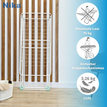 Laden Sie das Bild in den Galerie-Viewer, Nika Wäscheständer mit Flügeln / zusammenklappbar / für drinnen und draußen/ platzsparend